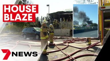 Abandoned Woolloongabba house crime scene after mysterious blaze | 7NEWS