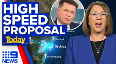 High speed trains finally getting traction as government flags legislation | 9 News Australia