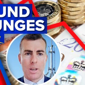 British pound plunges amid fears of world recession | 9 News Australia