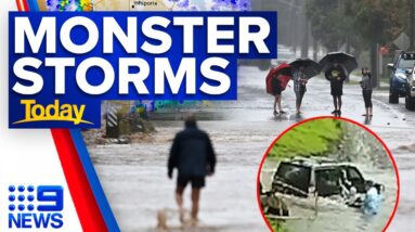 Monster storms and flash flooding lash NSW, Queensland | 9 News Australia