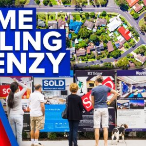 Sales period for Aussie homes far shorter compared to pre-COVID | 9 News Australia