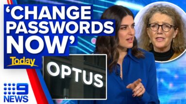 Optus customers warned to 'change passwords now' | 9 News Australia
