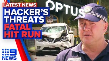 Optus hacker releases 10,000 records, Four teens charged with fatal hit run | 9 News Australia