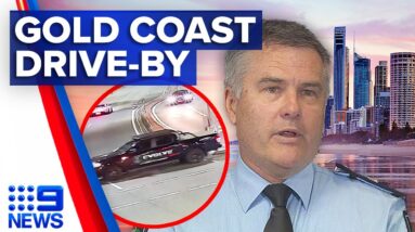 Man hit by shotgun blast in alleged drive-by shooting on the Gold Coast | 9 News Australia