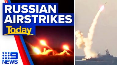 Russian airstrikes destroy leave over 1000 Ukrainian town without power | 9 News Australia