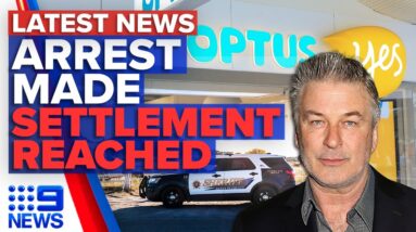 Arrest over alleged Optus hack scam attempt, Baldwin settles | 9 News Australia