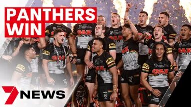 Celebrations continue as Panthers win NRL Grand final | 7NEWS