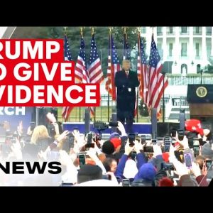 Donald Trump subpoenaed to give evidence about January 6 attacks | 7NEWS