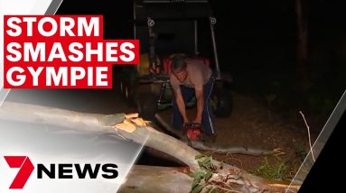 Severe thunderstorms have swept through Queensland's southeast hitting Gympie the hardest | 7NEWS