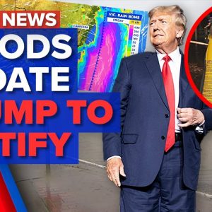 Victoria in midst of flood emergency, Donald Trump to testify on Capitol riots | 9 News Australia