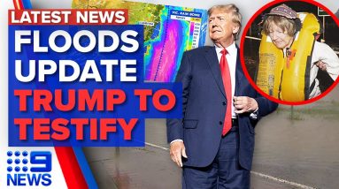 Victoria in midst of flood emergency, Donald Trump to testify on Capitol riots | 9 News Australia