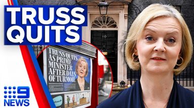 UK’s shortest-serving PM Liz Truss resigns after weeks of turmoil | 9 News Australia