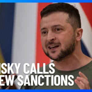 Zelensky Calls For New Sanctions After Russian Attacks l 10 News First