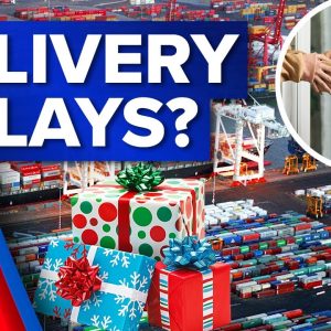 Major ports dispute could cripple Christmas deliveries | 9 News Australia