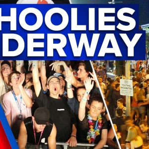 Preparations for schoolies in Gold Coast underway | 9 News Australia