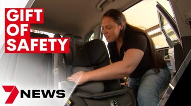 Brisbane family warns parents of the importance of car seat  | 7NEWS