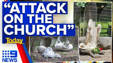 Churches vandalised in ‘act of violence’ | 9 News Australia