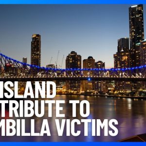 Queensland Landmarks Lit Up In Tribute To Police Officers Killed In Wieambilla | 10 News First