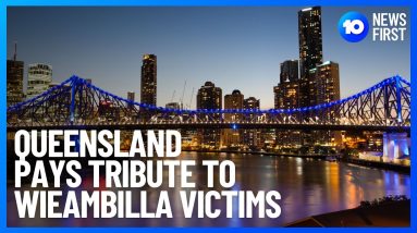 Queensland Landmarks Lit Up In Tribute To Police Officers Killed In Wieambilla | 10 News First