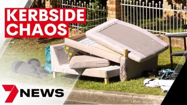 Brisbane's neighbourhood kerbside collection causes chaos  | 7NEWS