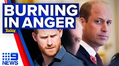 Prince William ‘burning’ with anger over Harry’s claims in memoir | 9 News Australia