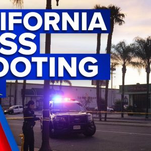 Manhunt underway after California mass shooting leaves 10 dead | 9 News Australia