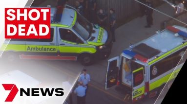 Man shot dead by police in Brisbane's north after reportedly lunging at officers with knife | 7NEWS