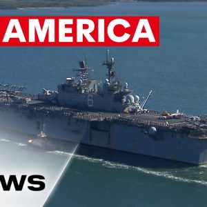 American navy ship USS America arrives in Brisbane | 7NEWS