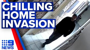 Exclusive footage of chilling home invasion at NSW home | 9 News Australia