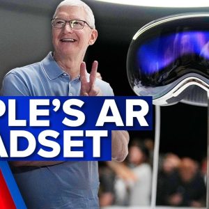 Apple launches augmented reality headset, Apple Vision Pro | 9 News Australia