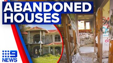 Abandoned homes across Melbourne left to rot amid housing crisis | 9 News Australia