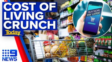 Aussies use buy now, pay later for essentials as cost of living crisis escalates | 9 News Australia