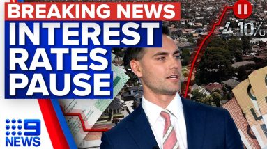 Reserve Bank hits pause on interest rates but warns more rises to come | 9 News Australia