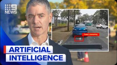 Artificial intelligence to help monitor roads making them smoother and safer | 9 News Australia