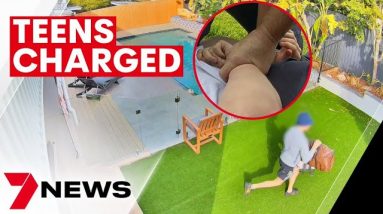 Teenage gang ransacks Bulimba home as owner Matthew White watches on CCTV | 7NEWS