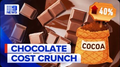 Chocolate prices hit highest levels in a decade | 9 News Australia