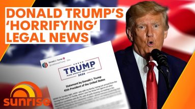 Donald Trump announces 'horrifying' legal news