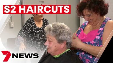 Meet the hairdressers offering $2 haircuts to Queenslanders doing it tough | 7NEWS