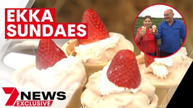 7NEWS reveals the secrets behind the Ekka's famous strawberry sundaes | 7NEWS