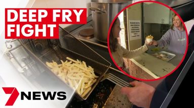 The joy of tasty hot chips at the local footy under threat | 7NEWS