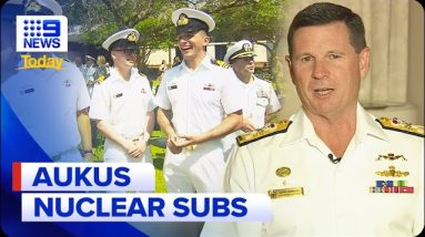 First group of Aussie submariners graduate under AUKUS program | 9 News Australia