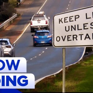 Drivers stripped of demerit points for driving slow | 9 News Australia