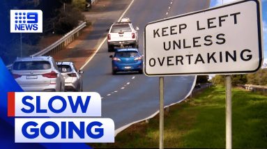 Drivers stripped of demerit points for driving slow | 9 News Australia