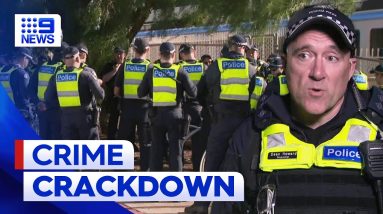 Police sniffing out weapons and drugs in fight against youth crime | 9 News Australia