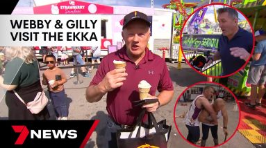 Shane Webcke and Trevor Gillmeister spend the day at the Ekka | 7NEWS