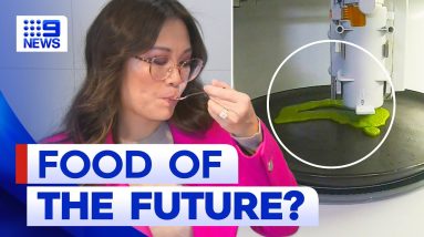 Revolutionary 3D printer produces nutrient-packed meals | 9 News Australia