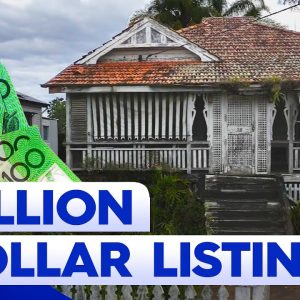 Derelict home hits the market with million-dollar price tag in Brisbane | 9 News Australia