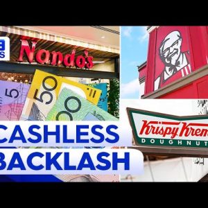 Customers outraged as some stores go cashless | 9 News Australia