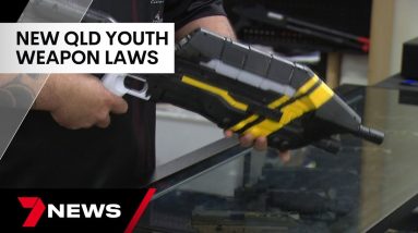 New QLD laws bar under 18s from buying knives and gel blasters | 7 News Australia