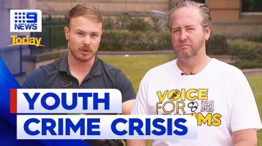 Youth crime victims gather in Brisbane for 'Voice for Victims' rally | 9 News Australia